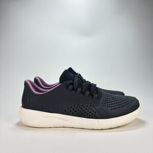 Crocs LiteRide Pacer Blue Purple Sneakers Lightweight Shoes 205234 Womens Size 7